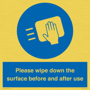 Please wipe down the surface before and after use